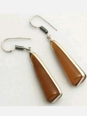 Smoky Quartz Gemstone Jewelry 925 Sterling Silver Handmade Drop Dangle Earrings